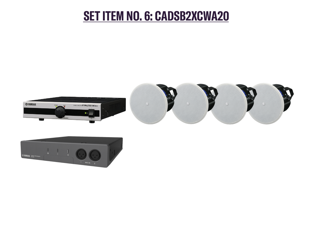 YAMAHA Lautsprecher ADECIA Speaker Bundle Set Ceiling 1 white CADSB2XCWA20